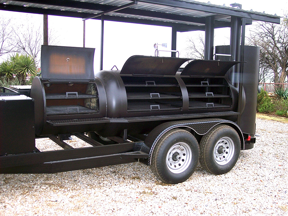 Large 14 Ft. Roof Smoker Johnson Custom BBQ Smokers